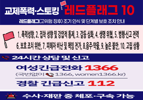 교제폭력스토킹 레드플래그 10